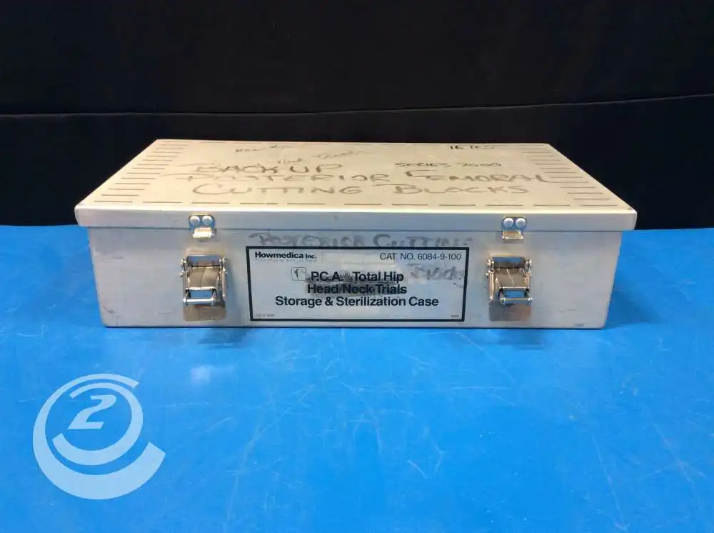 Howmedica inc PCA Total Hip Head Neck Trials Storage and sterilization case