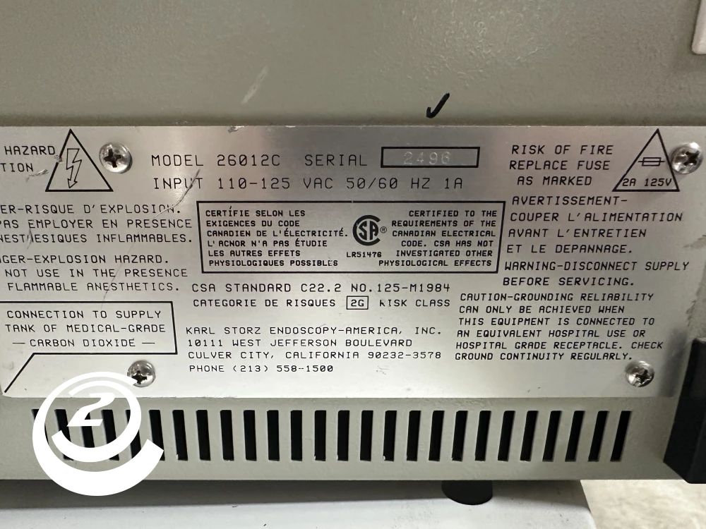 Storz Electronic Endoflator 26012C
