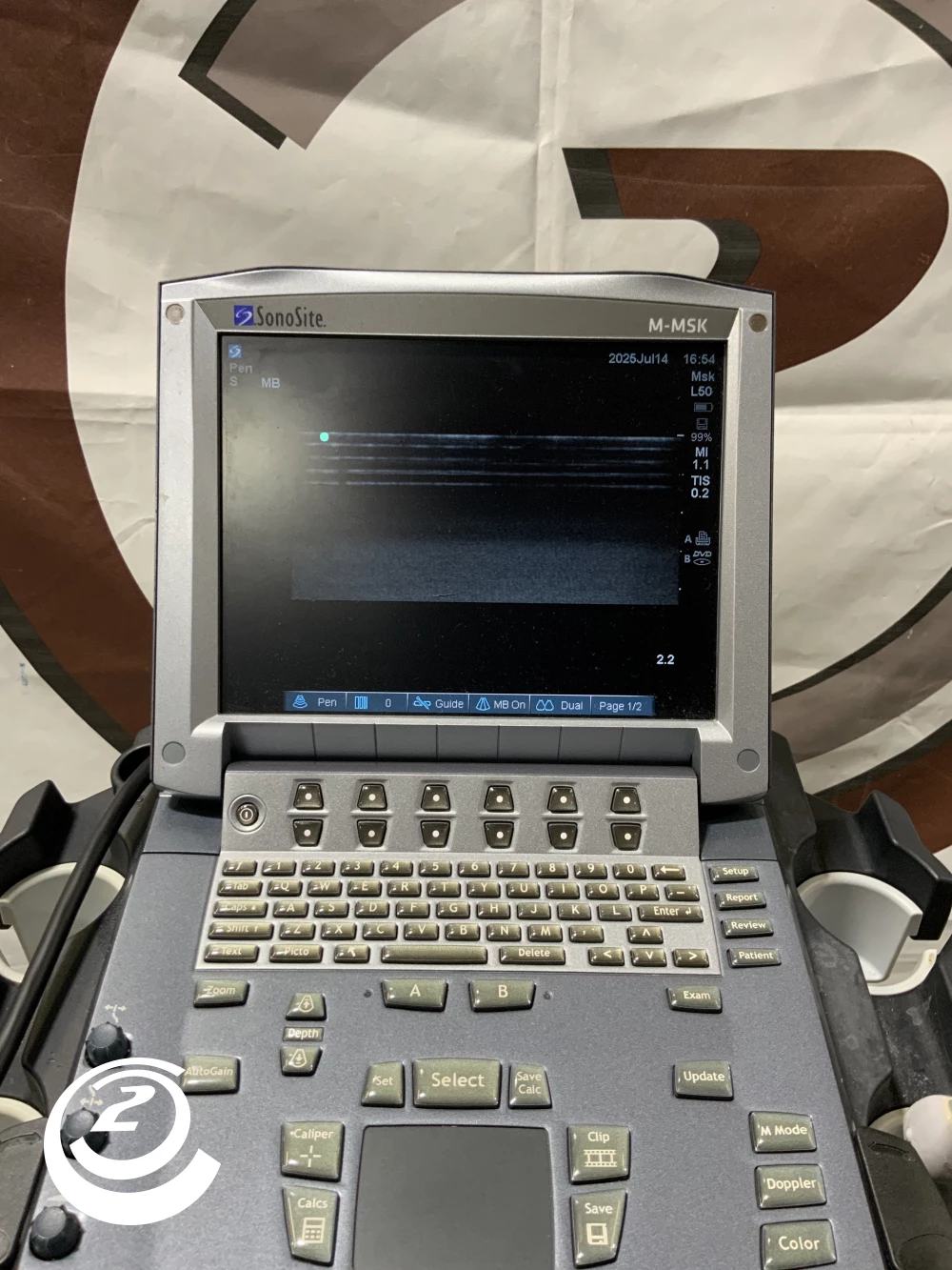 Sonosite M-Turbo M-MSK Ultrasound System w/ C60x/5-2 MHz Transducer