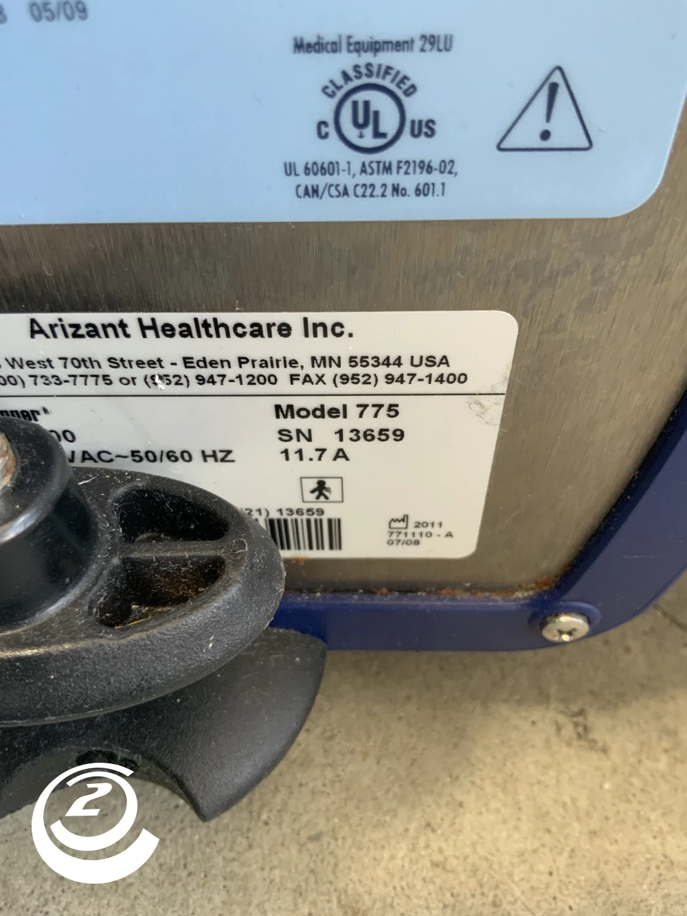 Unknown ARIZANT HEALTHCARE Bair Hugger 775