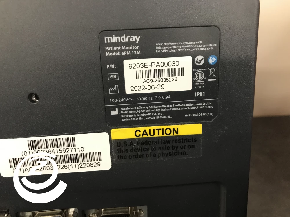Mindray ePM 12M