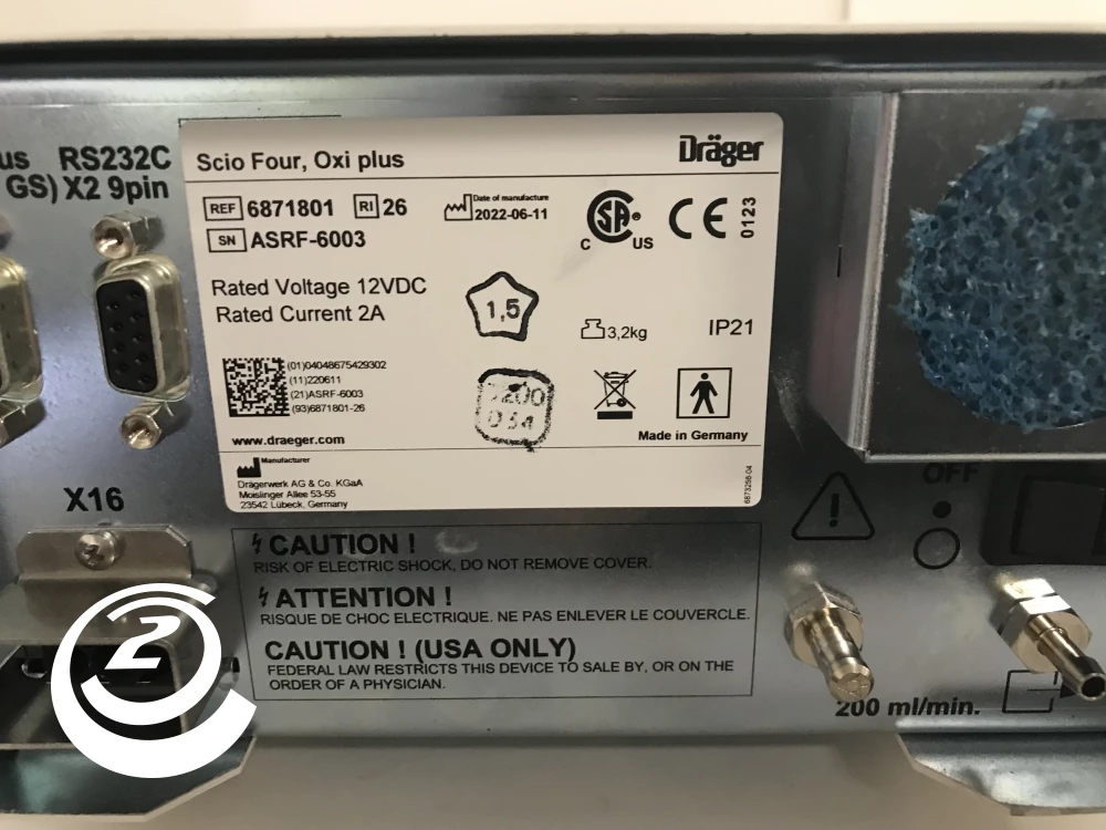 Draeger Scio Four Oxi Plus 6871801