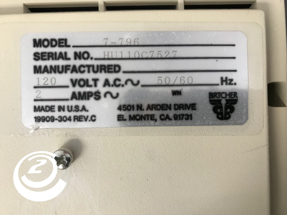 Birtcher Hyfrecator Plus 7-796