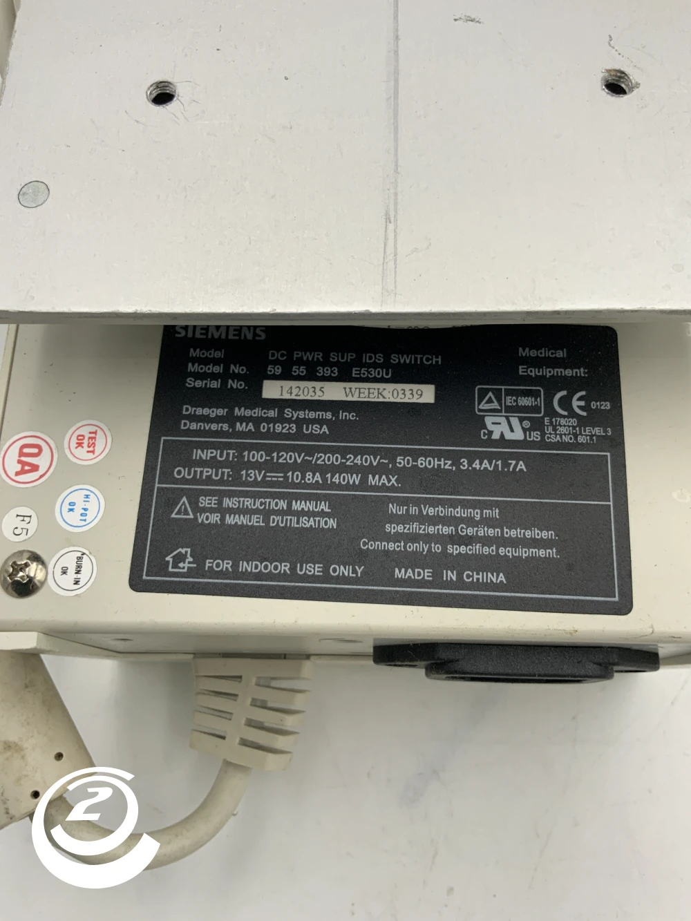 Siemens DC POWER SUPPLY