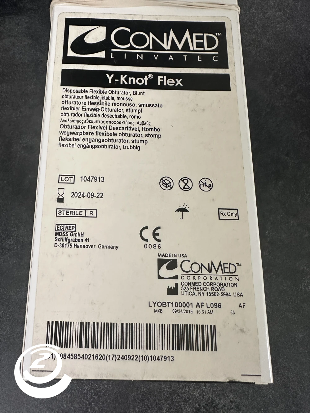 Conmed-linvatec Y- Knot Flex Disposable Flexible Obturator, Blunt