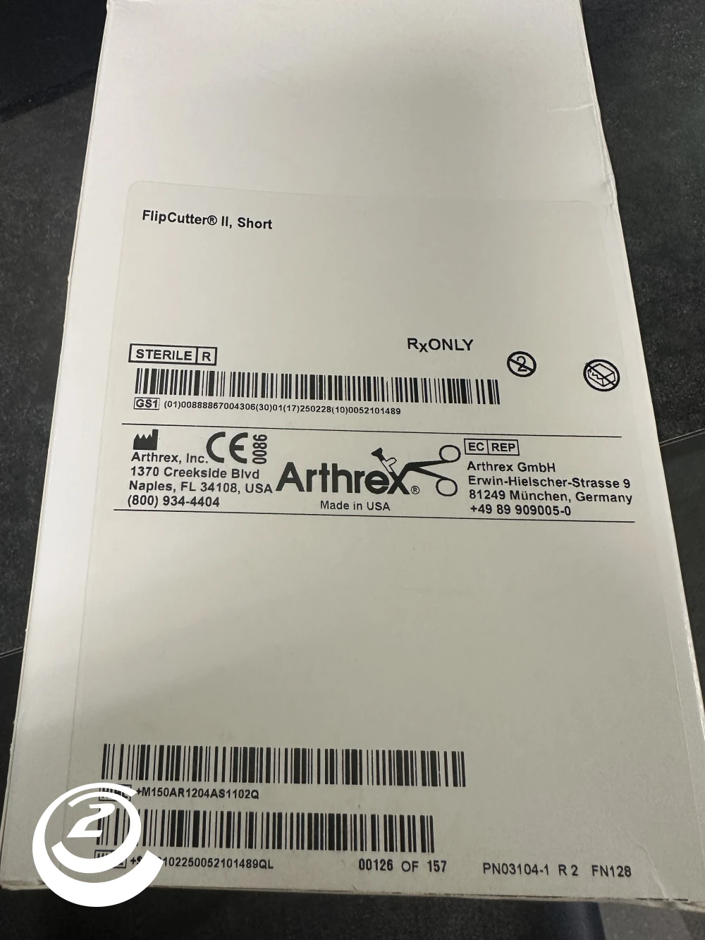 Arthrex Flip cutter II, Short AR-1204AS-110