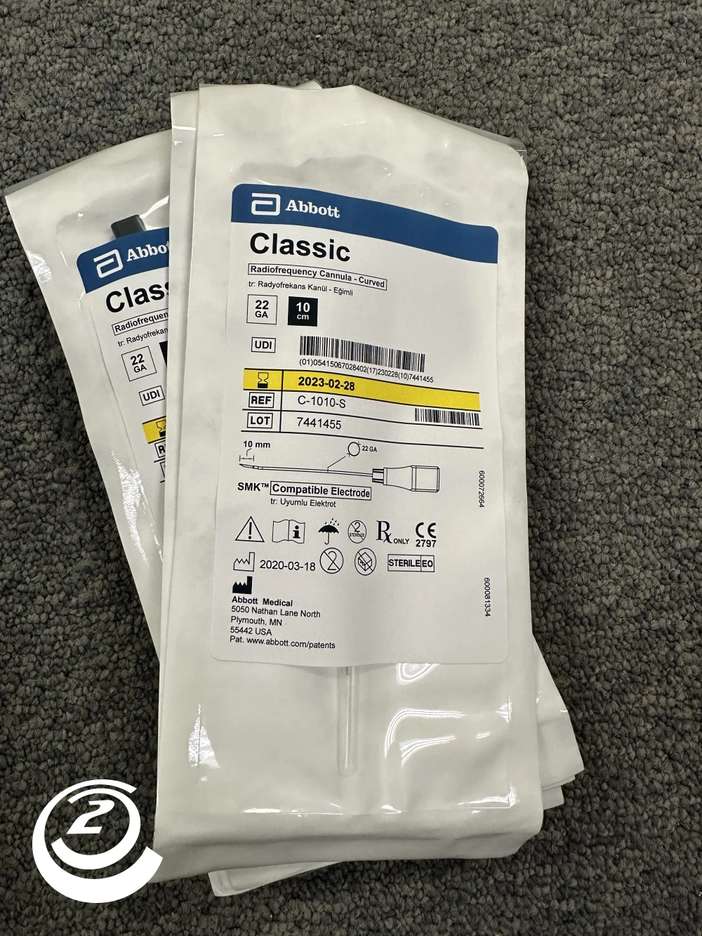 Abbott Radiofrequency cannula- curved