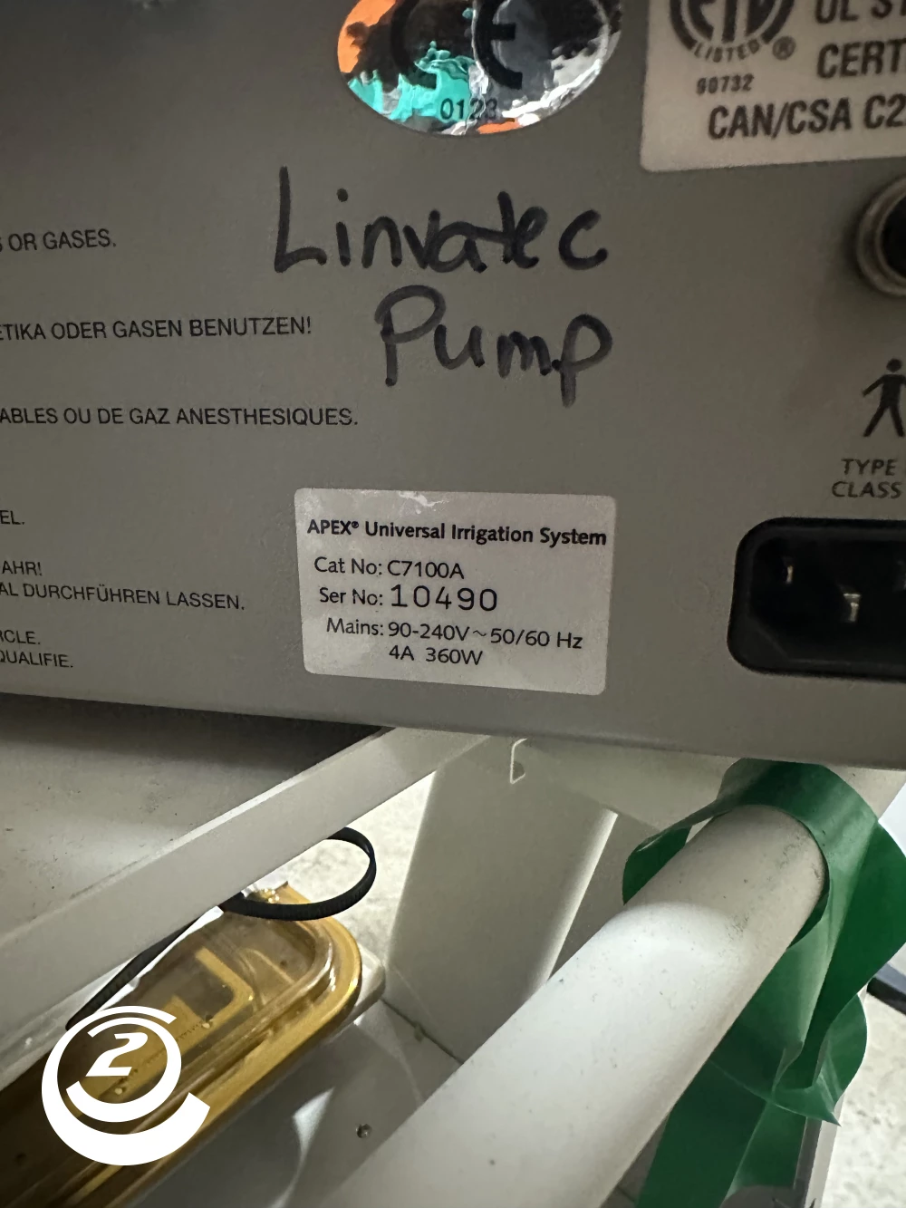 Linvatec Apex Universal Irrigation System C7100A