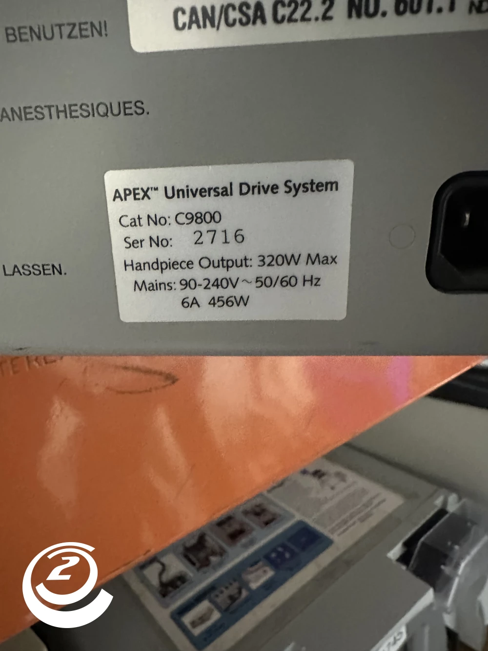 Linvatec Apex Universal Drive System C9800