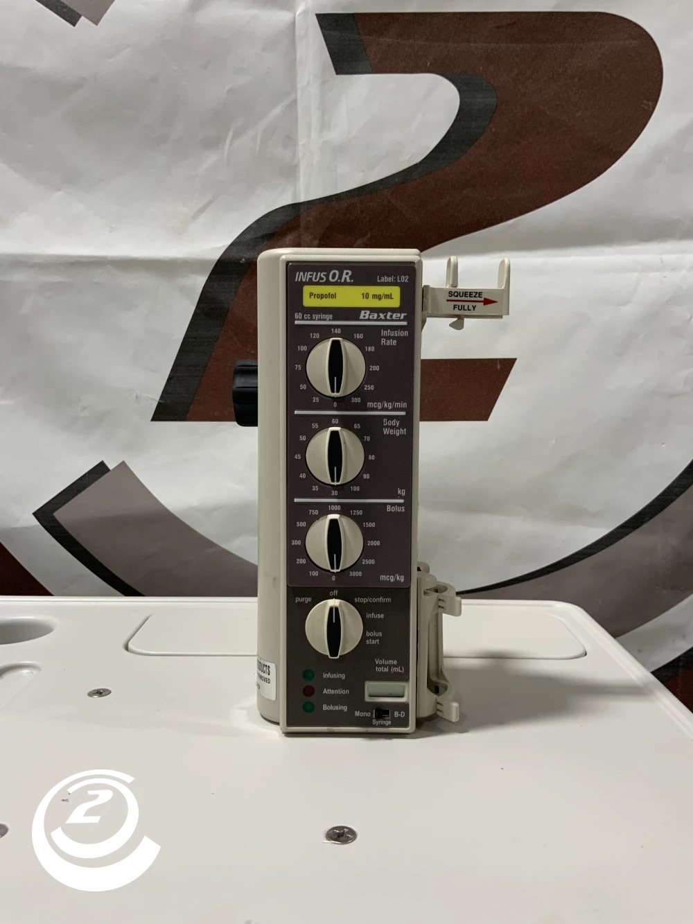 Baxter Baxter INFUS O.R Pump w/ Pole Clamp