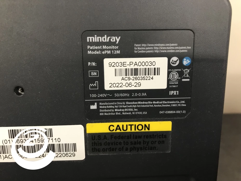 Mindray ePM 12M