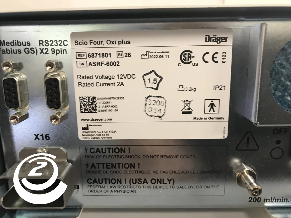 Draeger Scio Four Oxi Plus 6871801