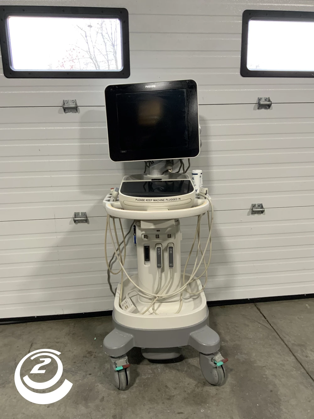 Philips Philips Sparq Ultrasound System W/Probe L12-4, S4-2 MFG 2017